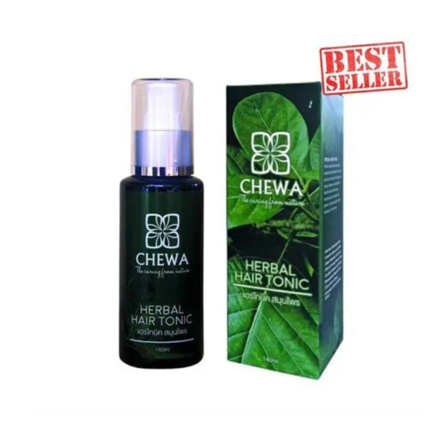 Chewa (ชีวาร์) แฮร์โทนิค ผมร่วง ผมบาง ศรีษะล้าน สมุนไพร Herbal Hair tonic
